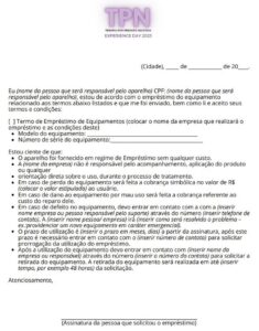 termo emprestimo maquina tpn 1